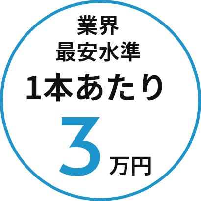 1本あたり3万円